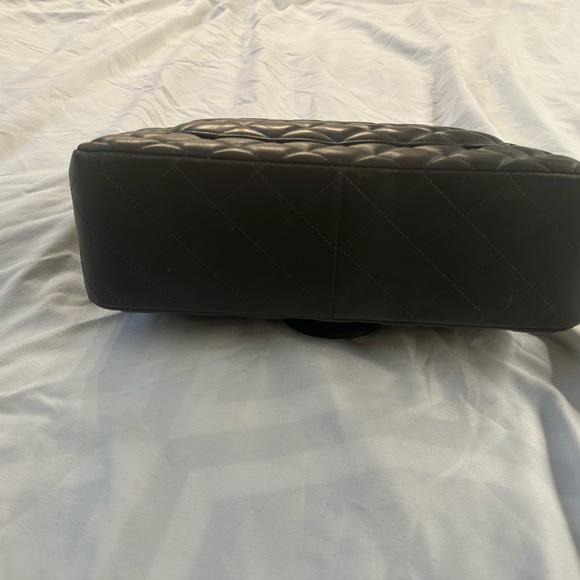 ❌SOLD❌ Authentic Chanel Jumbo Double Flap Dark Gray with Silver Hardware - Picture 5 of 15